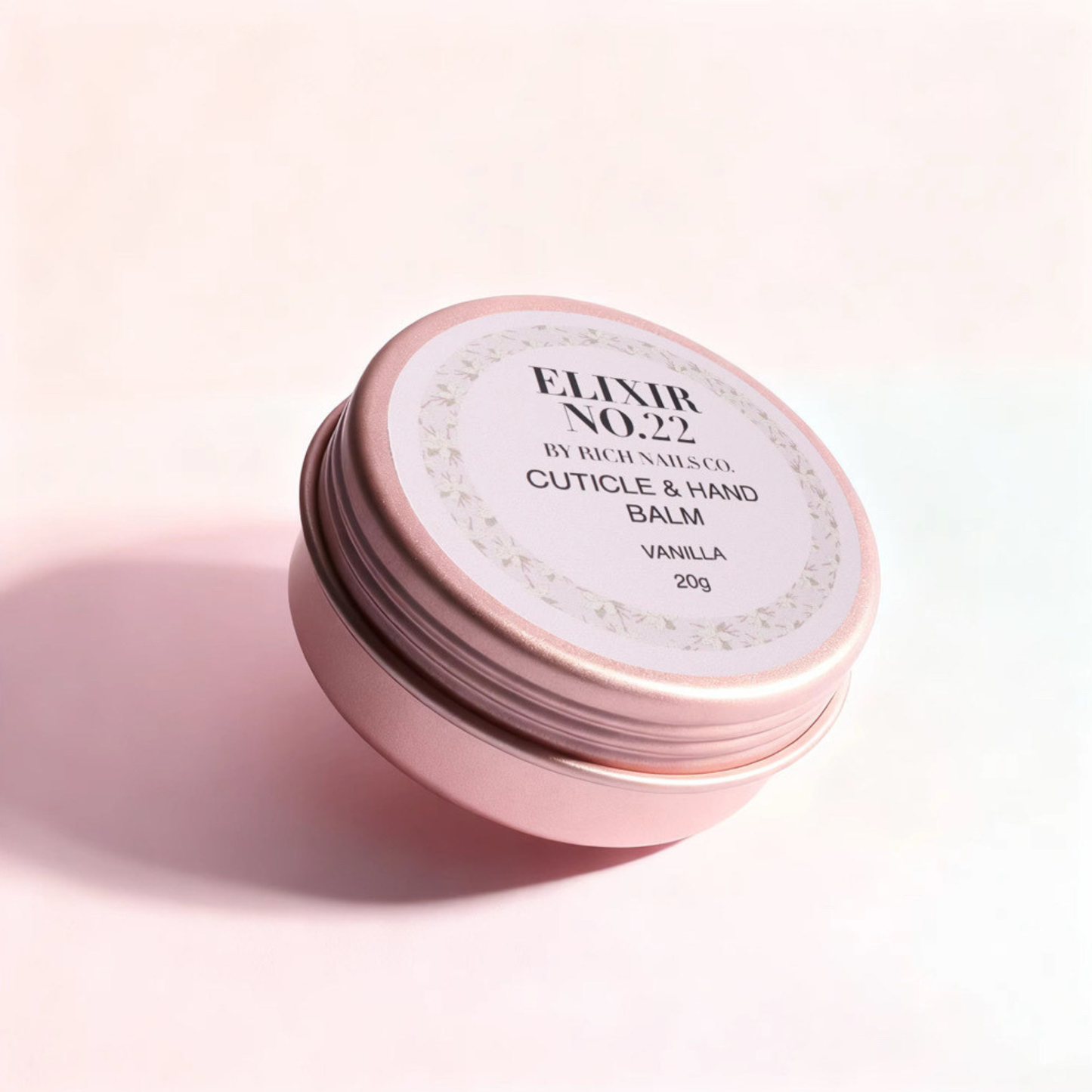 Elixir No.22 Vanilla Cuticle & Hand Balm – Rose Gold Edition (20g)