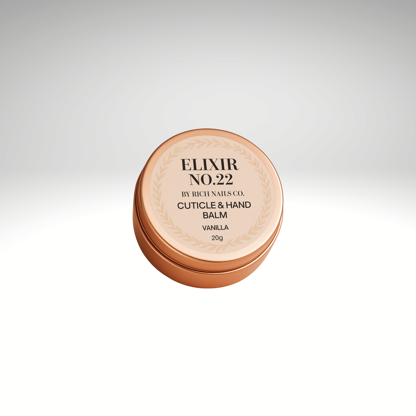 Elixir No.22 Vanilla Cuticle & Hand Balm – Rose Gold Edition (20g)