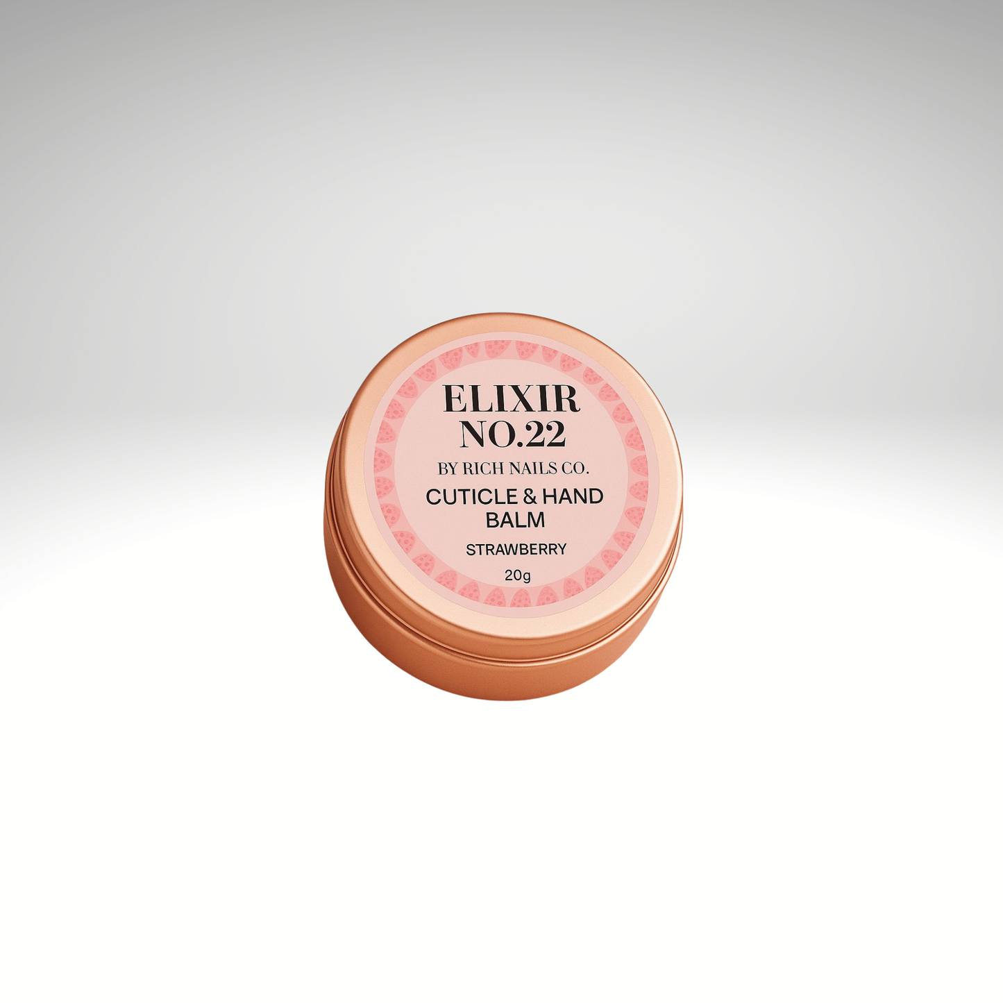 Elixir No.22 Strawberry Cuticle & Hand Balm – Rose Gold Edition (20g)