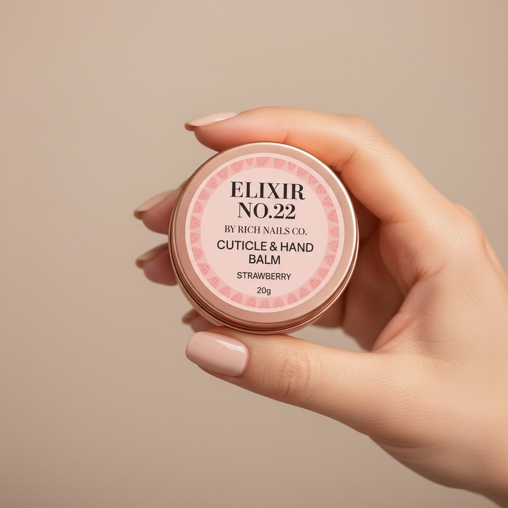 Elixir No.22 Strawberry Cuticle & Hand Balm – Rose Gold Edition (20g)