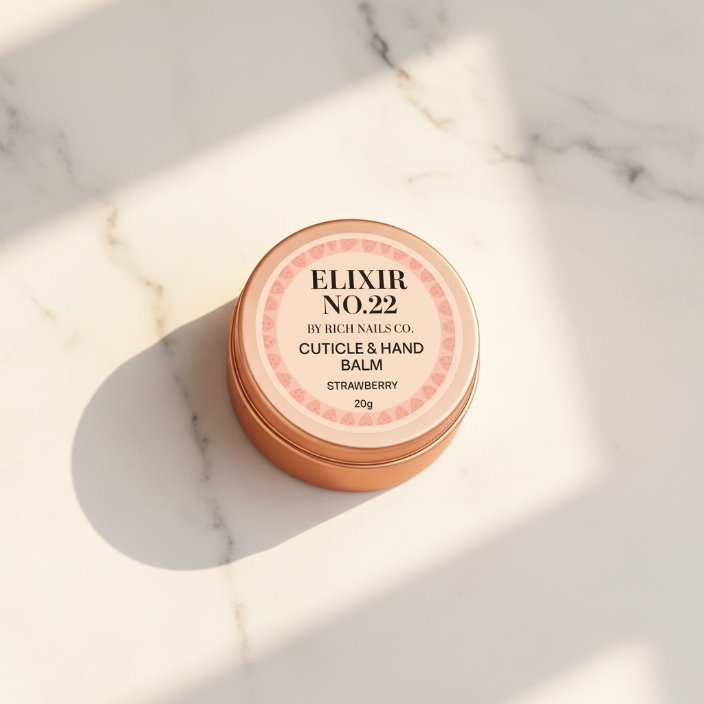 Elixir No.22 Strawberry Cuticle & Hand Balm – Rose Gold Edition (20g)