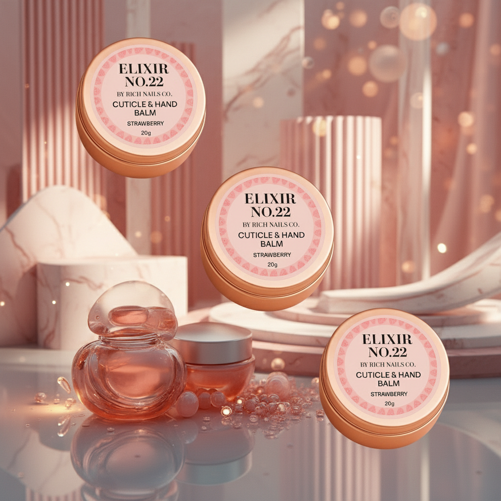 Elixir No.22 Strawberry Cuticle & Hand Balm – Rose Gold Edition (20g)