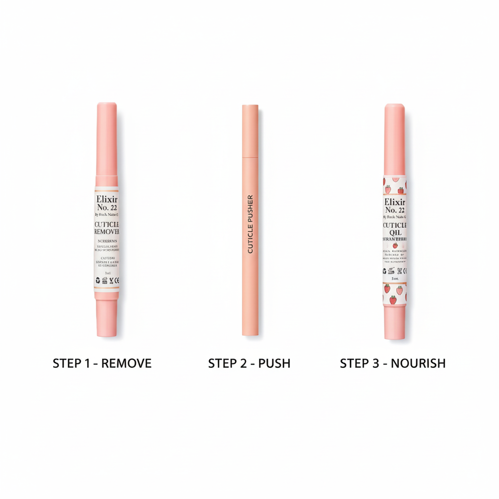 Elixir No.22 3-in-1 Cuticle Care Kit – Strawberry Edition